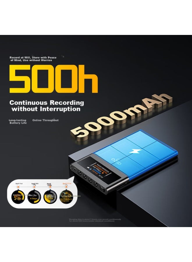 aigo Aigo Voice Recorder, Continuous 20 Days 20 Nights Ultra-Long Standby, Professional Recording, High-Definition Long-Range Large-Capacity Transcription, Recording Device, Learning Meeting Training R9988 128Gb - Image 1