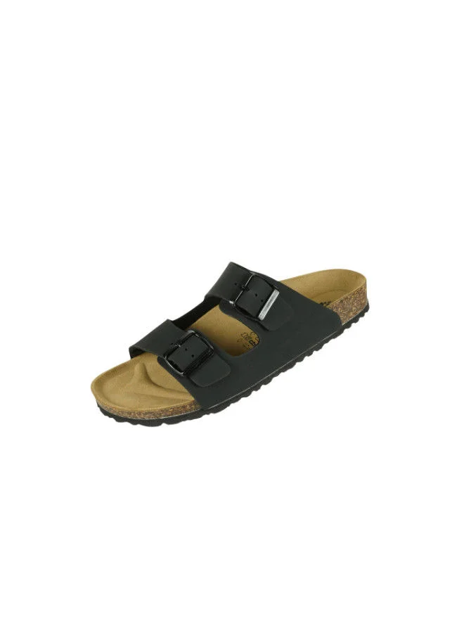 BiOCHIC Biochic Mens Double Strap Sandals 012-369 1800ST-Black