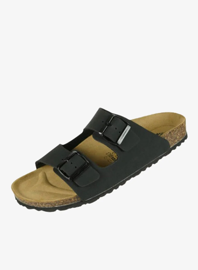 Biochic Black Biochic Mens Double Strap Sandals 012-369 1800ST-Black for Men | Best Price UAE