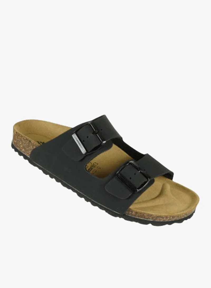 BiOCHIC Biochic Mens Double Strap Sandals 012-369 1800ST-Black