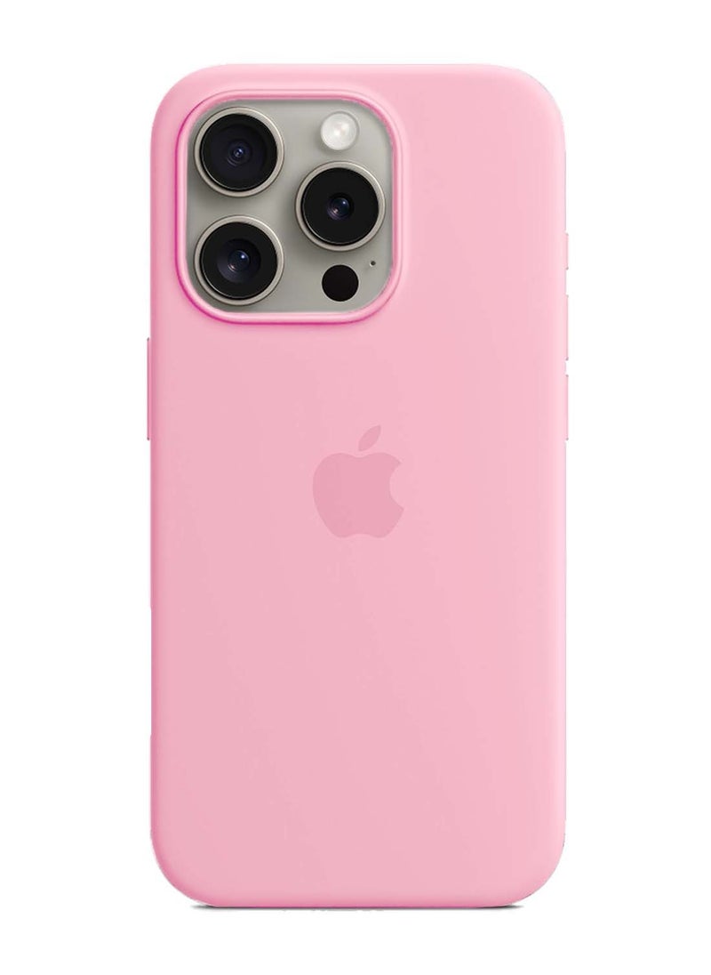 Wtech - Apple iPhone 16 Pro 2024 Premium Soft Liquid Silicone Case Cover - Hot Pink - Image 1