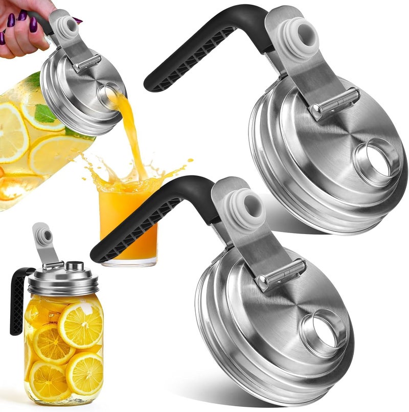 Funito Mason Jar Pour Spout Lid Set - Image 1