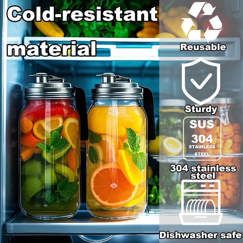 Funito Mason Jar Pour Spout Lid Set - Image 4