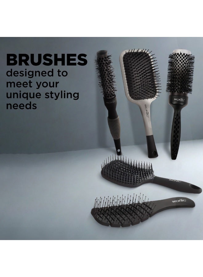 Ikonic Blow Dry Round Hair Brush Chameleon- CCB43 - Heat-Reactive Ionic Technology, Anti -Frizz, for Curls, Waves, Straightening, Smoothening & Volumizing,Personal, Professional Use,All Hair Types - Image 5