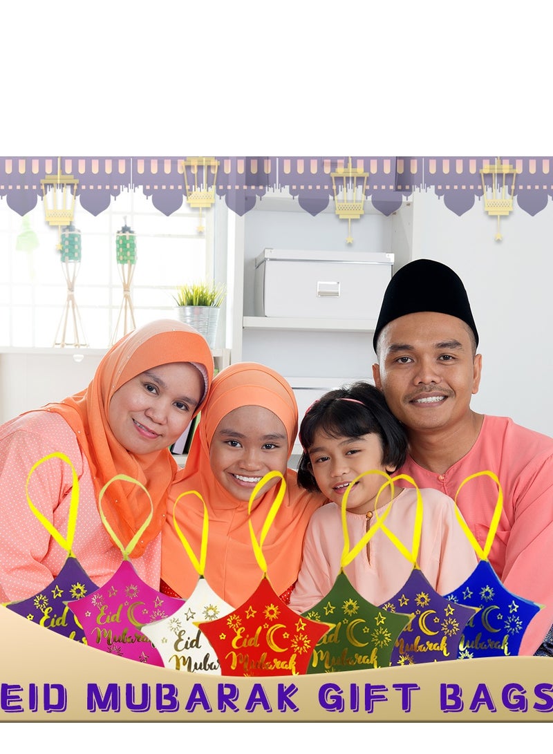 Purple Eid Mubarak New Style Star Candy Gift Box Packaging 12 Pieces - Image 3