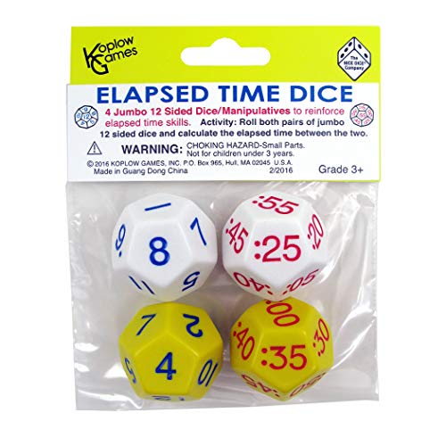 Koplow Games Elapsed Time Dice Classroom Accessories Multicolor, Extra Large (26mm - 35mm) - Image 1