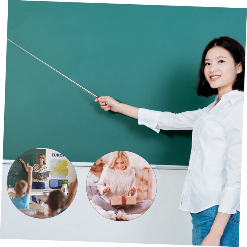 Refillable Teaching Stick Blackboard Pointer 2 Pack Extendable - Image 4