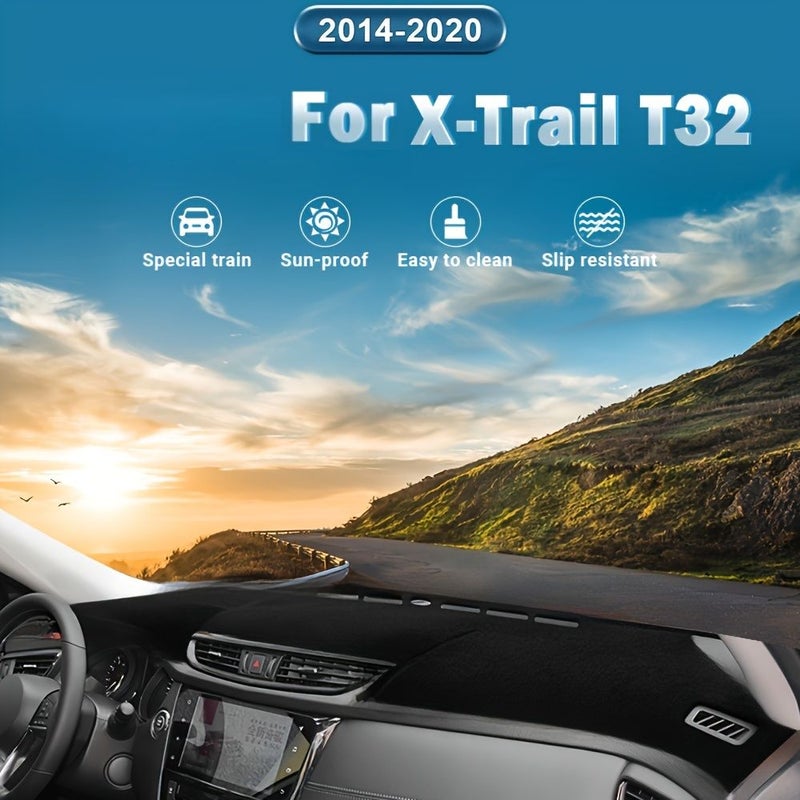 Dashboard Cover For X Trail T32 2014 2020 Car Dash Mat Pad Black Side LHD Sunshade Instrument Carpet Accessories - Image 1