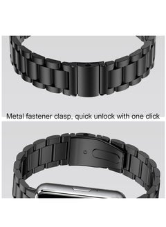 Generic Stainless Steel No Gap Watch Band Compatible with Samsung Galaxy Fit3 Metal Replacement Strap for Samsung Galaxy Fit3 SM-R390 for Women Men (Black)  - Image 5