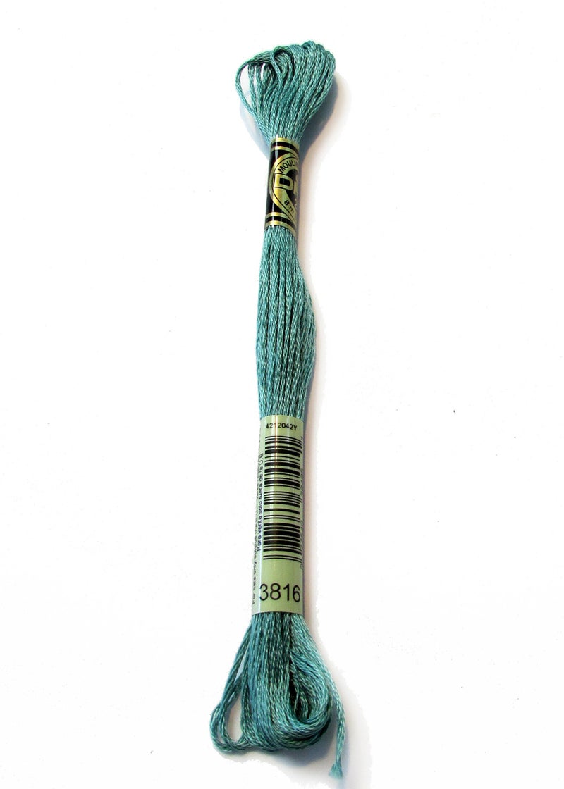DMC 1173816 Mouline Stranded Cotton Six Strand Embroidery Floss Thread Celadon Green 87Yard
