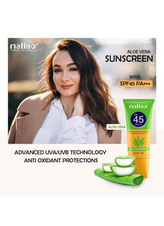 maliao Aloe Vera Sunscreen Spf 45 Pa+++ - Your Ultimate Sun Protection  - Image 3