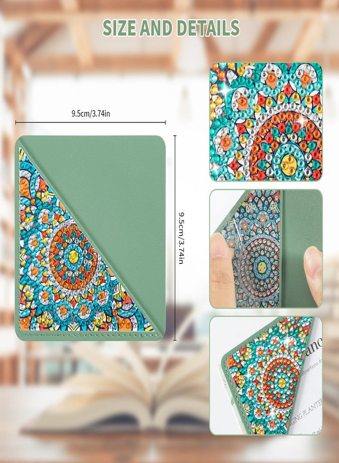 ALKALO 6 PCS Diamond Art Painting Bookmarks, DIY Diamond Art Bookmarks for Book Lovers 5D Bookmark Triangle Making Corner Bookmark Kits for Kids Adults Home Office Beginner Adults Gift - Image 3