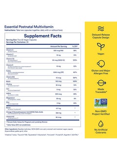 Ritual Ritual Essential for Women Postnatal Multivitamin - Postpartum Vitamin - Omega-3 DHA & Choline for Lactation Support, Vitamin A, C, D3 & Zinc for Immune Function Support*, B12, Iodine, Biotin, 30 Day  - Image 3