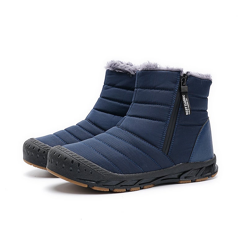 High-Top Snow Boots New Outdoor Sports Leisure Hiking Boots Non-Slip Fleece-Lined Warm Waterproof Cotton Shoes - Image 4