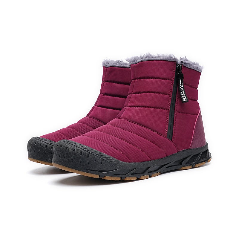 High-Top Snow Boots New Outdoor Sports Leisure Hiking Boots Non-Slip Fleece-Lined Warm Waterproof Cotton Shoes - Image 5