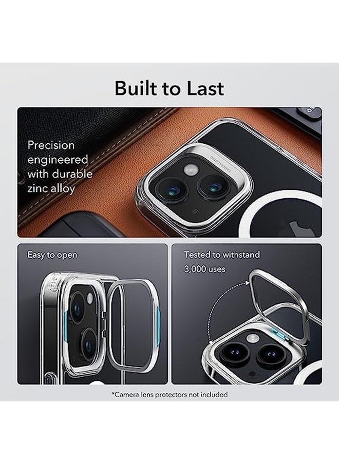 ESR - For Iphone 14 Plus Case Compatible With Magsafe Built In Camera Ring Stand Military Grade Protection Magnetic Phone Case For Iphone 14 Plus Classic Kickstand Case Halolock Clear - Image 1