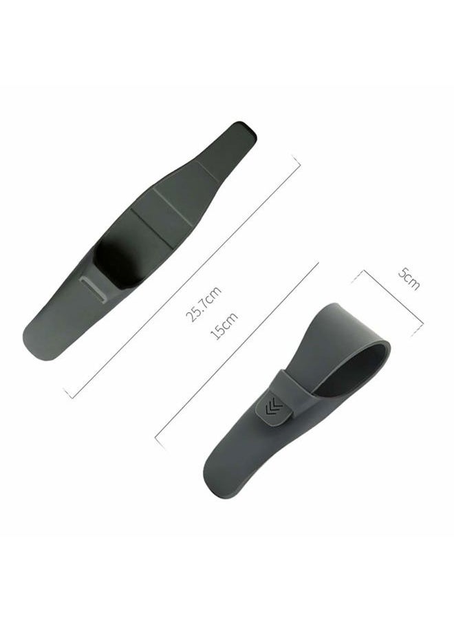 Asutra - 2Pack Silicone Razor Case, Rubber Safety Travel Shaver Cover Bag Protector, Portable Waterproof Razor Carrying Case (Blue+Grey) - Image 1
