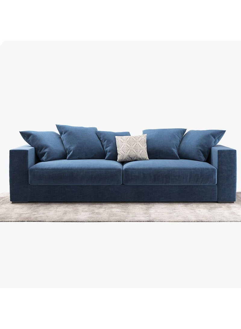 Malazhouse Modern Blue Sofa – MZSF001 – 200L x 75H x 85W - Image 1