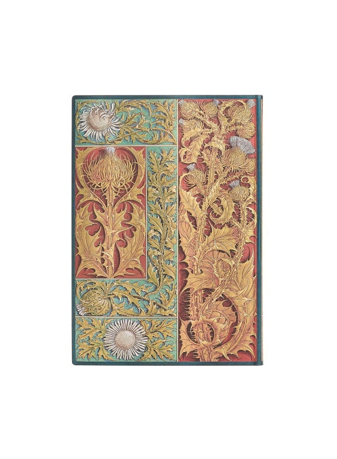 Paperblanks | Wild Thistle | Vox Botanica | Softcover Flexi | Midi | Unlined | Elastic Band Closure | 176 Pg | 100 GSM  - Image 4
