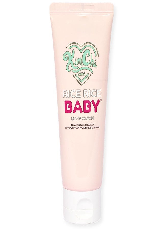 Kimchi Chic Beauty Rice Rice Baby Foaming Makeup Removing Face Cleanser - with Collagen, Deep Cleans, Soothes, & Removes Makeup - 3.38 fl oz - Image 1