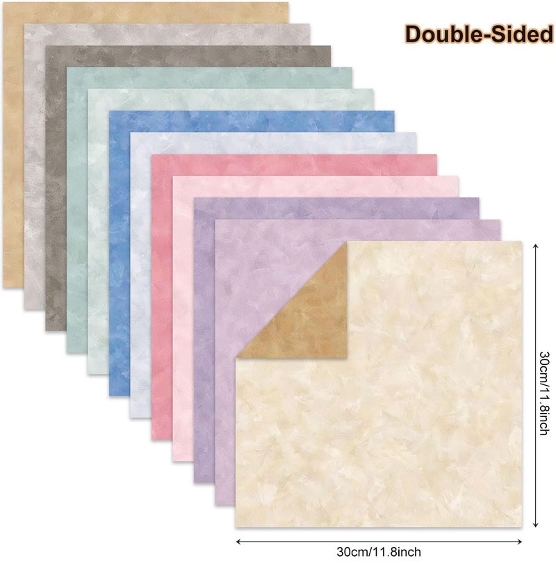 iKammo 12Ã—12 Boho Scrapbook Paper Vintage Flower Pattern Paper Pad,24 Sheets Double-Sided Bobo Floral Scrapbooking CardStock Papers Pad for Holiday Cardmaking DIY Origami Papers. - Image 2