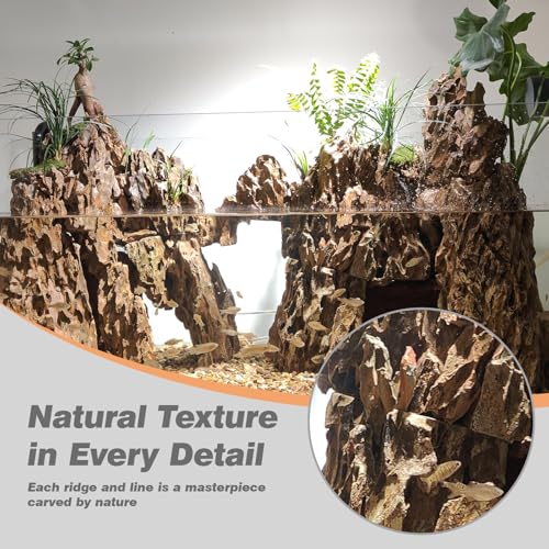 Unocho Natural Aquarium Rocks 5LB Dragon Stone Rock Decoration Aquascaping Stone for Aquariums Landscaping Model Fish Tanks Terrariums Vivariums-2-4 inches - Image 3
