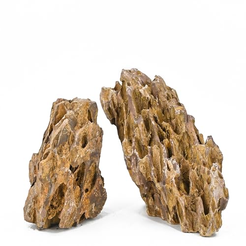 Unocho Natural Aquarium Rocks 5LB Dragon Stone Rock Decoration Aquascaping Stone for Aquariums Landscaping Model Fish Tanks Terrariums Vivariums-2-4 inches - Image 2