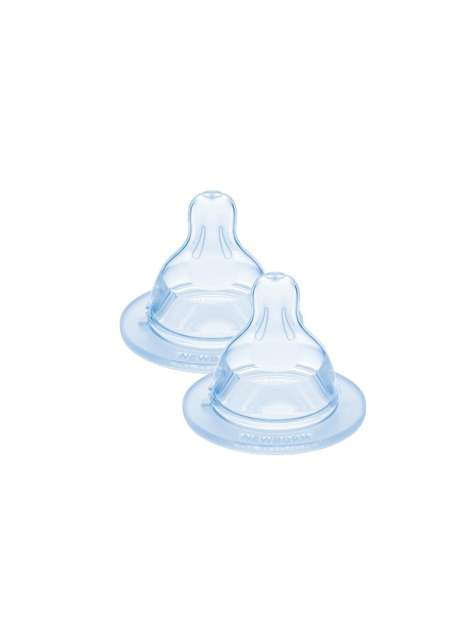 MAM SkinSoft Silicone Bottle Teats, Size 3 Fast Flow, Pack of 2 - Image 1