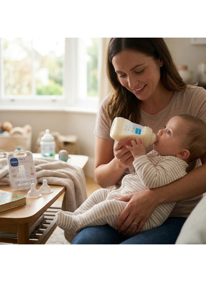 MAM SkinSoft Silicone Bottle Teats, Size 3 Fast Flow, Pack of 2 - Image 5