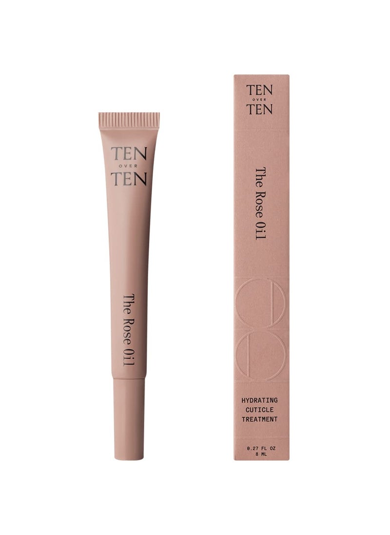 Tenoverten Tenoverten  The Rose Oil Cuticle Treatment  Clean Natural NonToxic Nail Care 027 fl oz  8 mL 