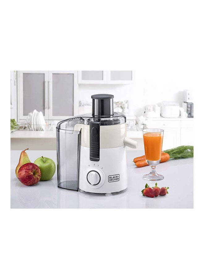 BLACK+DECKER Juice Extractor With Large Fruit Slot 250 W JE250 White - Image 1