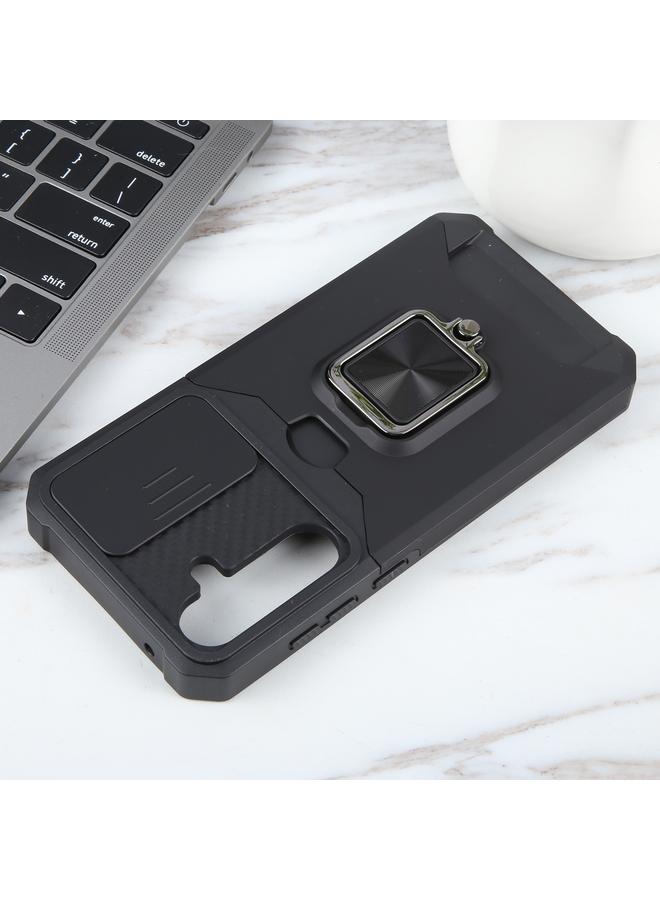 S-TOP Case For Samsung Galaxy A55 Camera Shield Card Slot PC+TPU Phone Case - Image 4
