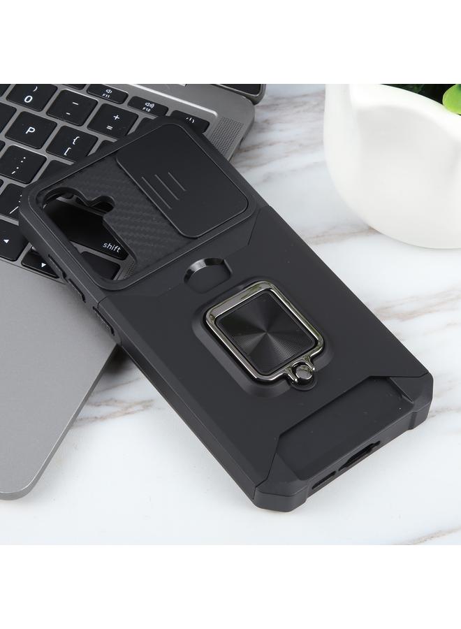 S-TOP Case For Samsung Galaxy A55 Camera Shield Card Slot PC+TPU Phone Case - Image 2