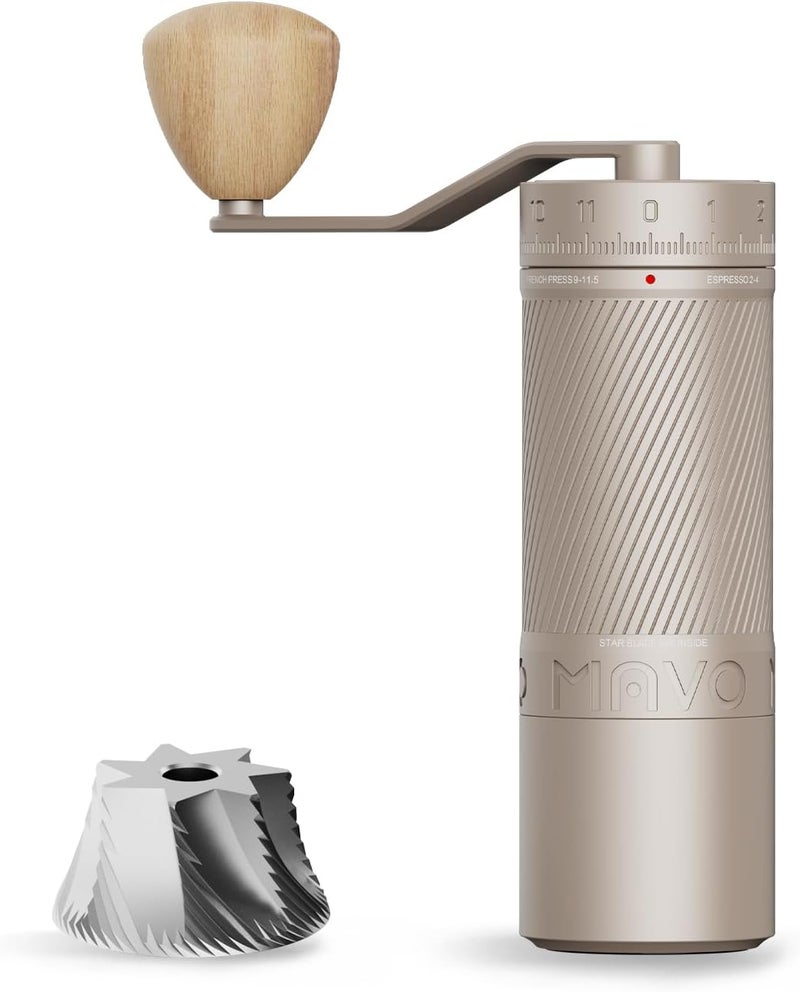 MAVO Phantox Pro Manual Coffee Grinder, Burr Coffee Grinder, Self-developed Starblande 45mm Super Grinding Core, Unique Upper Adjustment - Perfect from Espresso to Pour Over - Home, Campe and Gift - Image 1