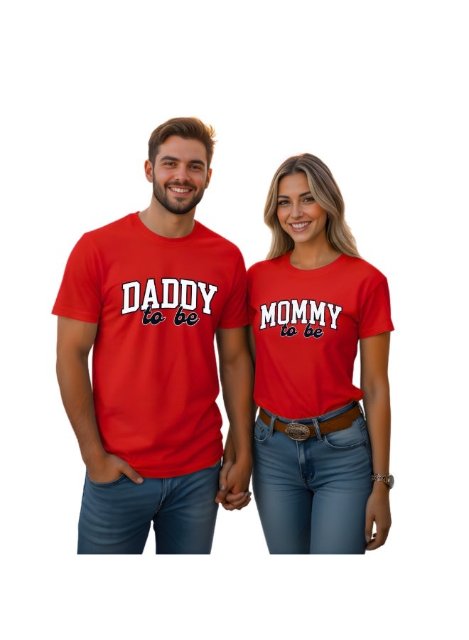 برينت شوب فور مي طقم تيشيرتات متطابقة للأمهات والأب | تيشيرت قطني للزوجين للآباء والأمهات الجدد | هدية مثالية للأم والأب الجدد - Image 1