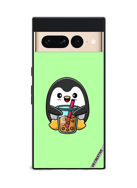 Protective Case Cover For Google Pixel 7 Pro Penguin Cola Design Multicolour