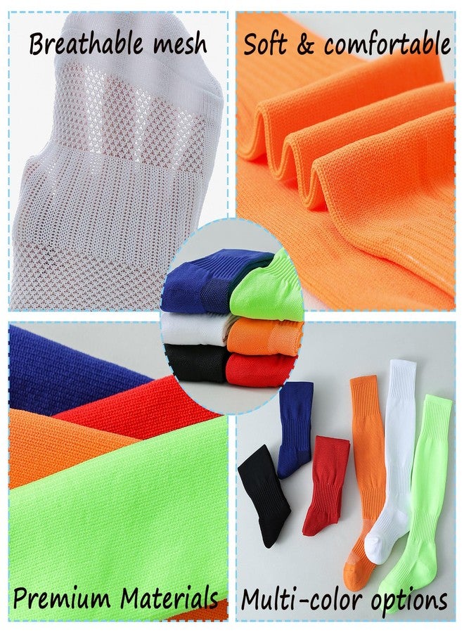 hakugoo Kids Soccer Socks Knee High Socks 7-10 Years Baseball Socks Softball Socks for Youth Boys Girls Toddler Red 2 Pairs (M) - Image 4