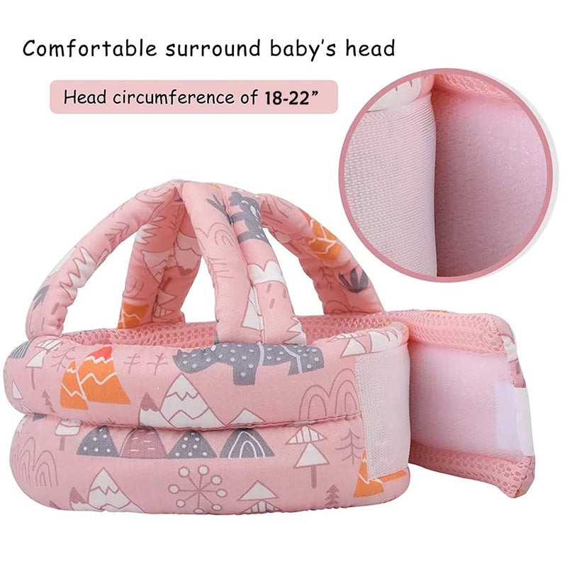 iCookii Toddler Walking Helmet Head Protector for Baby Walking No Bumps Safety Head Protective Hat Head Cushion Cap Breathable Child Safety Helmet for Running Walking Crawling - Image 3