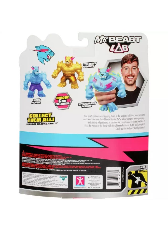 MrBeast Lab - MrBeast Lab Stretchy Squishy Hypercharged W1 Panther Figure (11.4 cm) - Image 1