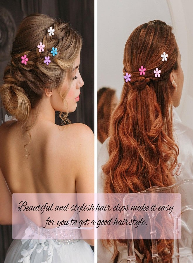 YISSION Colorful Rhinestone Hair Accessories - Mini Flower Hair Clips, Pins & Barrettes for Wedding, Bridal, Girls & Women - Image 2