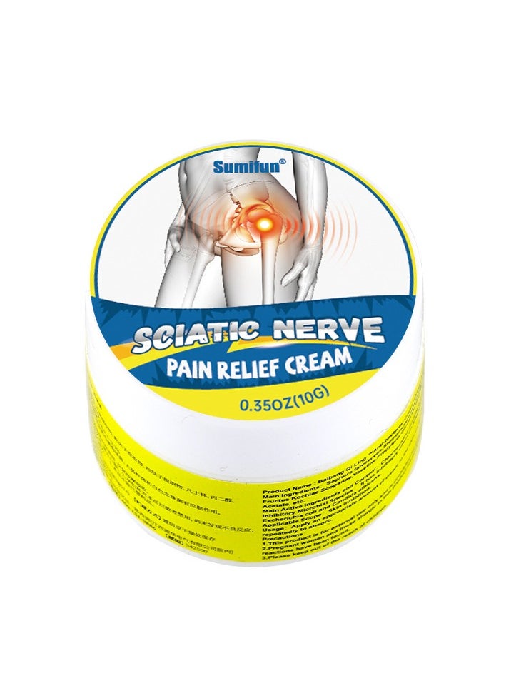 Sumifun - Sciatic Nerve Pain Relief Cream, Lumbar Disc Sciatic Pain Relief Ointment, Non Irritating Hip Joint Orthopedic Ache Plaster, Sciatic Pain Relief Plaster For Leg Numbness Piriformis Ache - Image 1