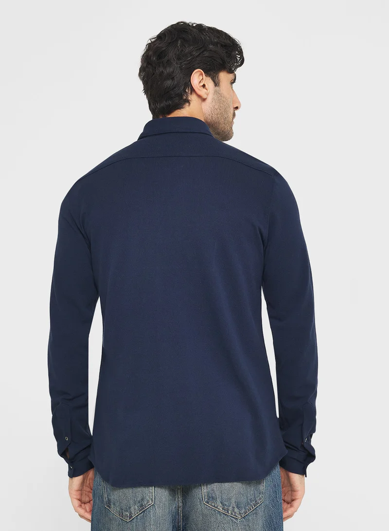 لاكوست Slim Fit Piqué Shirt