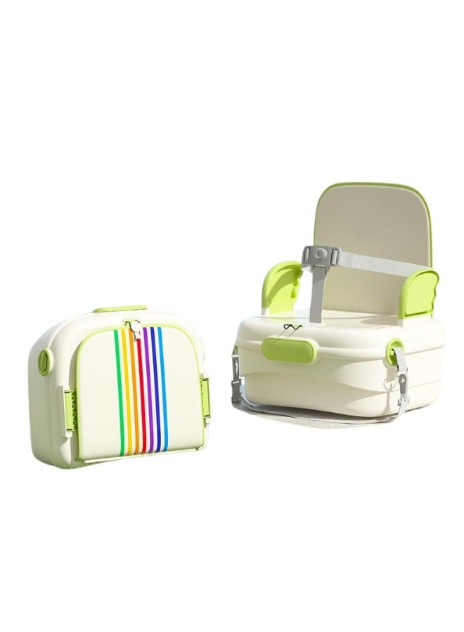 كرسي رضاعة خارجي، مقعد طعام مع حقيبة سفر - كرسي خارجي متعدد الوظائف - مقعد تغذية قابل للطي محمول للتنزه، المنزل، المكتب، التخييم