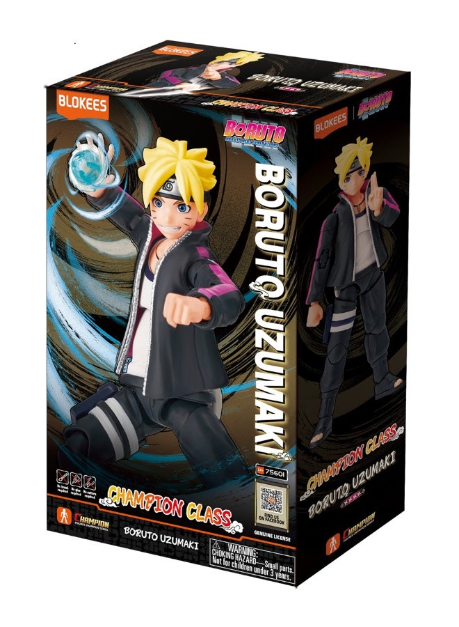 Blokees Naruto Uzumaki Model Kit | Buildable Anime Action Figure with Rasengan & Kunai | Articulated Ninja Toy for Kids Ages 14+ and Collectors - Image 1
