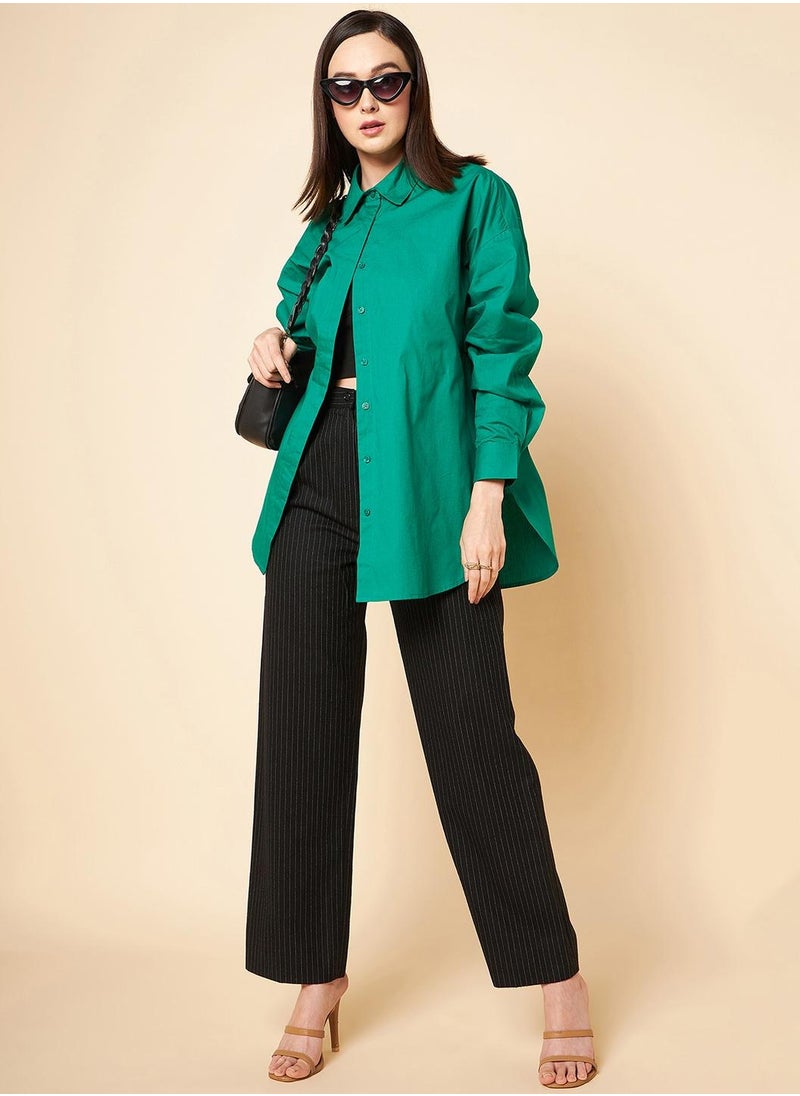 HIGH STAR - قميص كاجوال بقصّة Slim Fit بلون الخوخ للنساء - Image 1