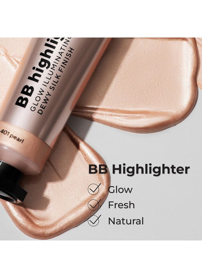 LAMEL Dewy Cream Bb Highlighterlightweight Buildable And Luxuriously Glossy With Radiant Naturallooking Nongreasy Moisturizing And Longlasting Formula For Flawless Skinbrightening401  - Image 4