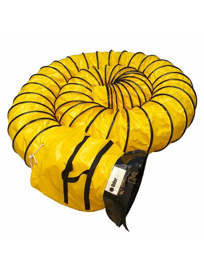 OdorStop Flexible Duct in Various Sizes and Lengths with Connecting Belt, 16-in by 25-ft - Image 2