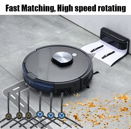 Detetap 6pcs Replacement Side Brushes for Ilife V8 V80 V8S X800 X785 X750 A9S A7 Robot Vacuum Cleaner Accessories 3pairs Left&Right Blue&Yellow - Image 4