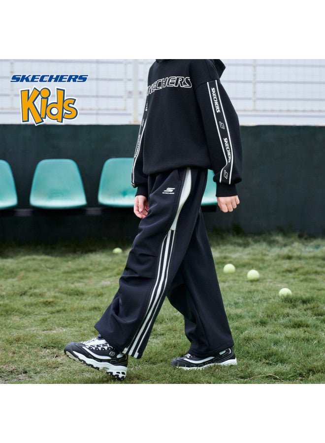Skechers Boys' Pants 25 Winter Kids Straight Casual Sports Pants Black 120 - Image 2