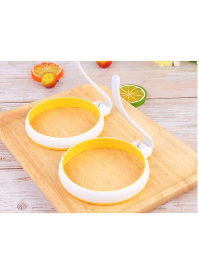 Spaceshoop - Silicone Fried Egg Rings Set, Round Mold for Pancakes, Breakfast Sandwich, Egg Ring for Frying - Image 1